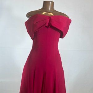 Vintage Fuchsia Party Dress